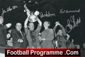 Manchester United 1968 European Cup Final Multi Signed Picture Man Utd
