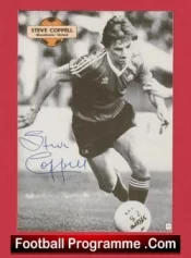 Manchester United Steve Coppell Autograph Signed Picture Man Utd