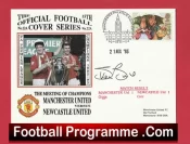 Manchester United Steve Bruce Autographed Signed FDC v Newcastle 1993