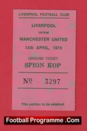 Liverpool v Manchester United 1979 – Football Ticket Kop End