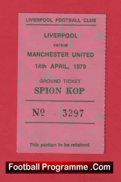 Liverpool v Manchester United 1979 – Football Ticket Kop End