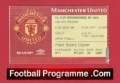Manchester United v Liverpool 1999 – Match Ticket FA Cup Treble Season