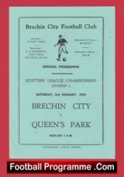 Brechin City v Queens Park 1959 – Scottish League Scotland