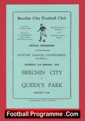 Brechin City v Queens Park 1959 – Scottish League Scotland