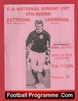 Kettering Park Wanderers v Liverpool Canada 1970 - Sunday Cup