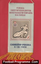 Poland Final Speedway Pennant Flag 1976 Polish Polska