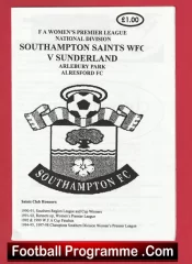 Southampton Saints Ladies v Sunderland 2001 – Womens Football