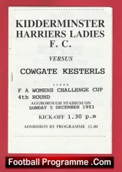 Kidderminster Harriers Ladies v Cowgate Kestrels 1993 – Womens Football