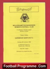 Wolverhampton Ladies v Garswood Saints 1998 – Womens Football
