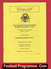 Wolverhampton Ladies v Garswood Saints 1998 – Womens Football