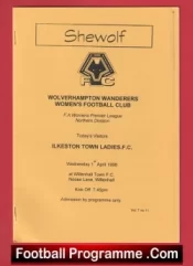 Wolverhampton Ladies v Ilkeston Town 1998 – Womens Football