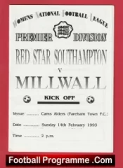 Red Star Southampton Ladies v Millwall 1993 – Womens Football