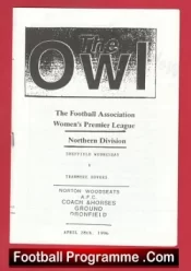 Sheffield Wednesday Ladies v Tranmere Rovers 1996 – Womens Football