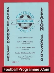 Southend Ladies v Millwall 1995 – Womens Football