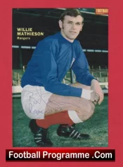 Glasgow Rangers Willie Mathieson Autograph Signed Picture