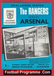 Glasgow Rangers v Arsenal 1966