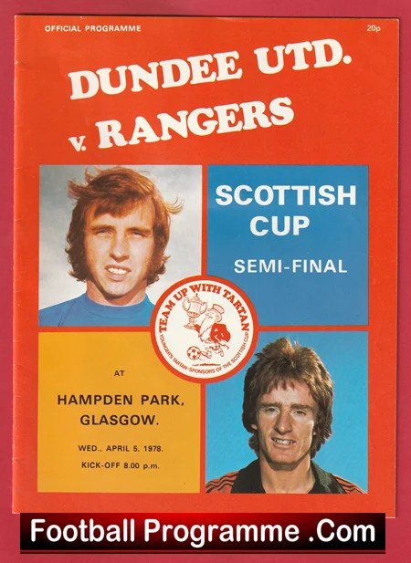 Dundee United v Glasgow Rangers 1978 - Cup Semi Final Hampden - Image 2
