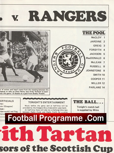 Dundee United v Glasgow Rangers 1978 - Cup Semi Final Hampden - Image 4