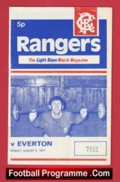 Glasgow Rangers v Everton 1971 – Friendly Match