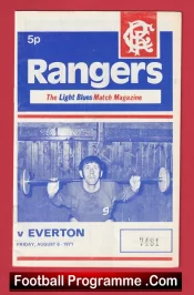 Glasgow Rangers v Everton 1971 – Friendly Match