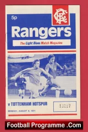 Glasgow Rangers v Tottenham 1971 – Friendly Match