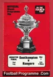 Southampton v Glasgow Rangers 1974 – Texaco Cup Quarter Final