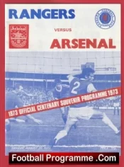 Glasgow Rangers v Arsenal 1973