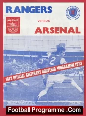 Glasgow Rangers v Arsenal 1973