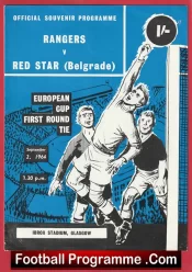 Glasgow Rangers v Red Star Belgrade 1964 – European Cup