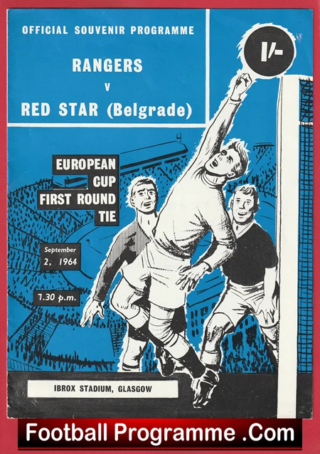 Glasgow Rangers v Red Star Belgrade 1964 - European Cup - Image 2