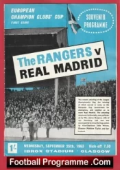 Glasgow Rangers v Real Madrid 1963 – European Cup