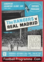 Glasgow Rangers v Real Madrid 1963 – European Cup