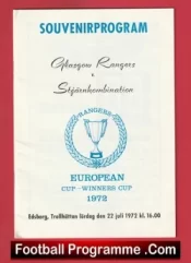 Stjarnkombination v Glasgow Rangers 1972 – European Cup Winners Cup Edsborg