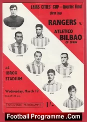 Glasgow Rangers v Atletico Bilbao 1969 – Fairs Cup