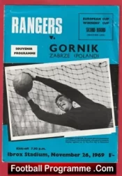 Glasgow Rangers v Gornik Zabrze 1969 – European Cup WC