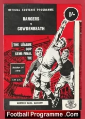 Cowdenbeath v Glasgow Rangers 1970 – Cup Semi Final Hampden