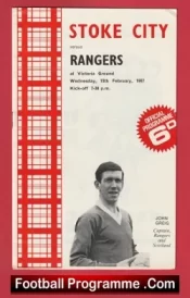 Stoke City v Glasgow Rangers 1967 – Grand Challenge Match