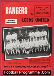 Glasgow Rangers v Leeds United 1968 – Fairs Cup