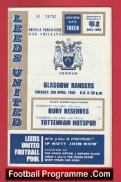 Leeds United v Glasgow Rangers 1968 – Fairs Cup