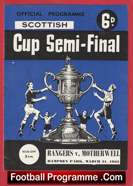 Motherwell v Glasgow Rangers 1962 - Cup Semi Final Hampden - Image 2