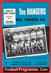 Glasgow Rangers v Real Zaragoza 1967 – European Cup