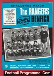 Glasgow Rangers v Benfica 1965 – Challenge Match