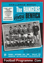 Glasgow Rangers v Benfica 1965 – Challenge Match
