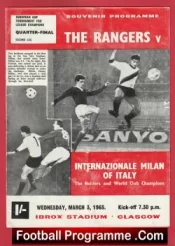 Glasgow Rangers v Inter Milan 1965 – European Cup
