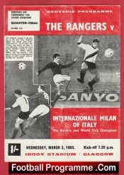 Glasgow Rangers v Inter Milan 1965 – European Cup