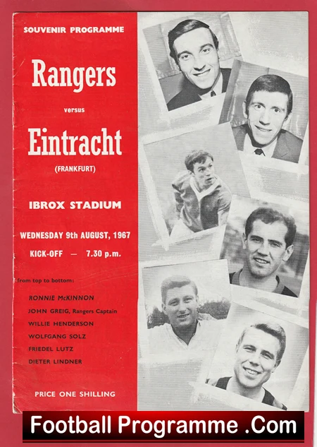 Glasgow Rangers v Eintracht Frankfurt 1967 - Ibrox Alex Ferguson - Image 2