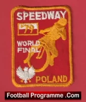 Poland World Final 1979 Speedway Sew On Patch Badge
