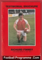 Richard Finney Testimonial Benefit Match Rotherham 1981 – Signed
