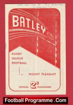  Wakefield Trinity Rugby v Huddersfield 1952 - 1950s Football Programme .COM Football Programmes Memorabilia