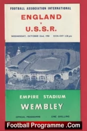 England v Russia 1958 – Bobby Charlton + Tom Finney